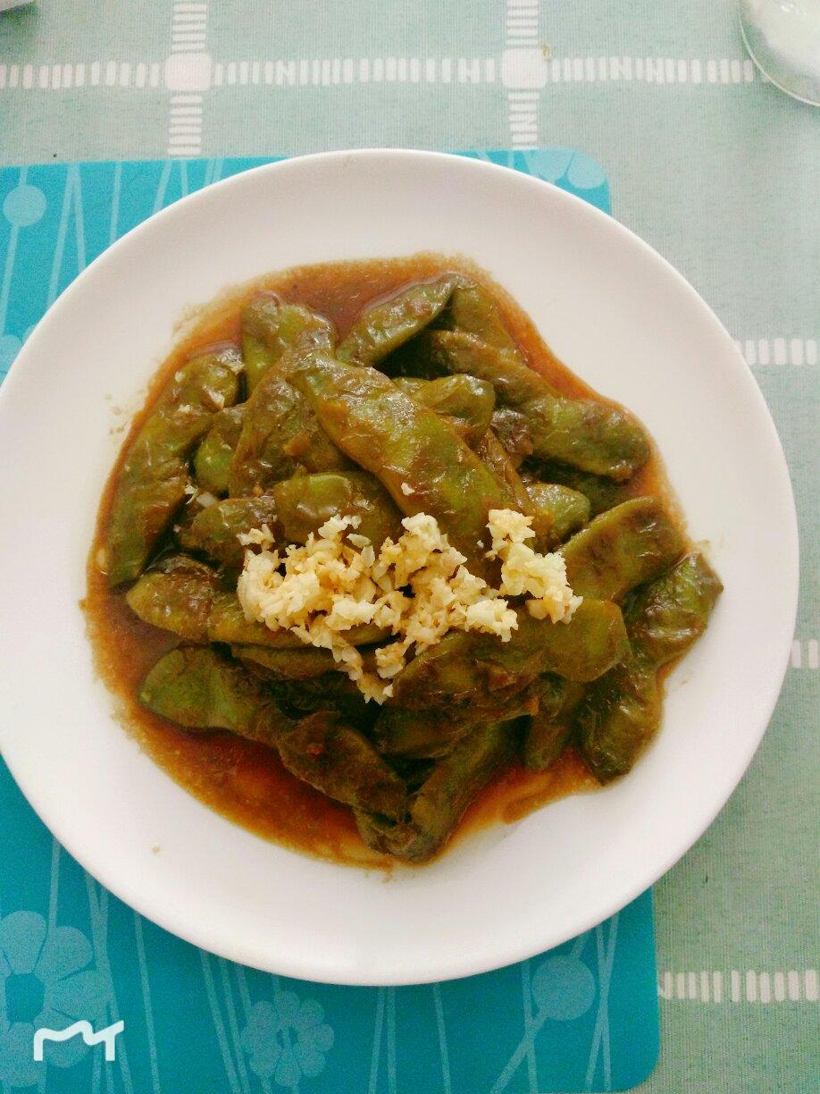 蒜油焖豆角