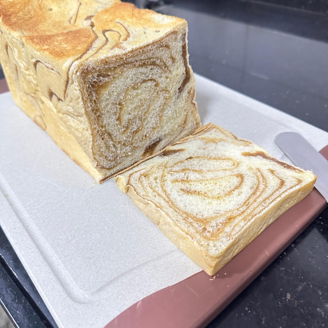 双重拉丝的红糖麻薯吐司