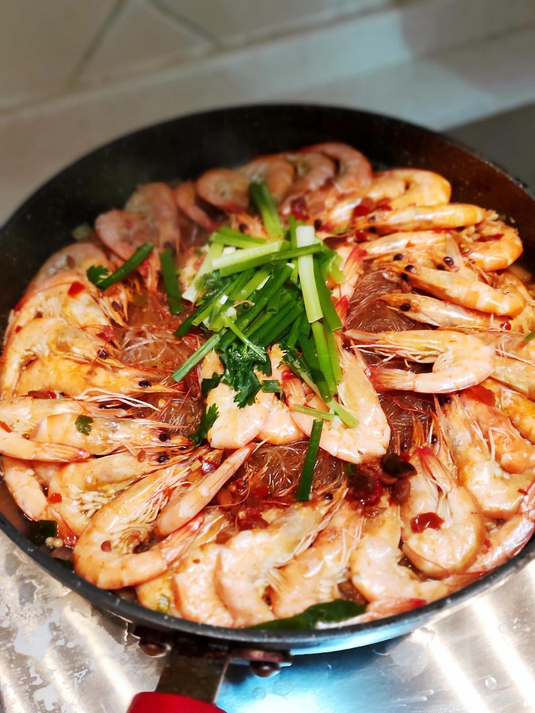 鲜虾粉丝煲