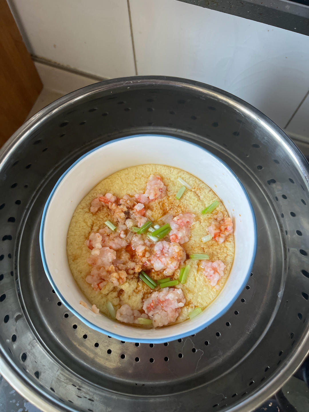 虾滑蒸蛋～最适合小孩子的美食