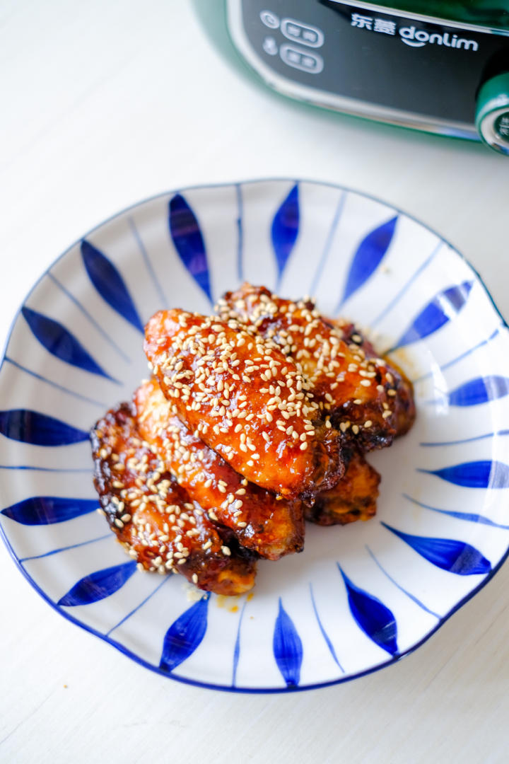 缺牙巴疯兔做的无需油炸的韩式蜂蜜鸡翅家常