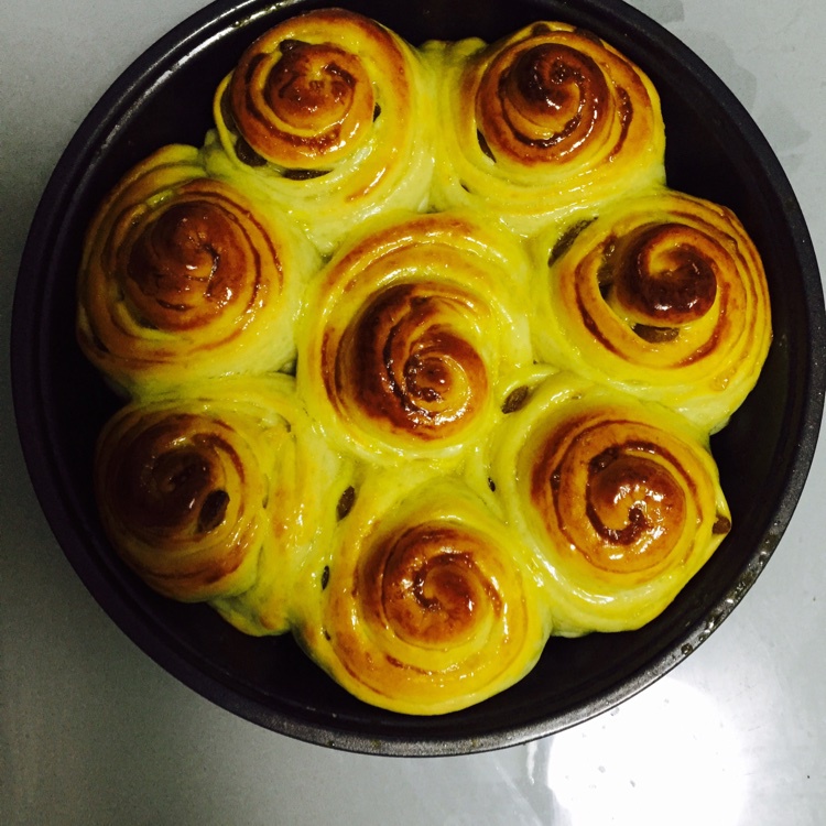 蜂蜜红提牛奶小面包