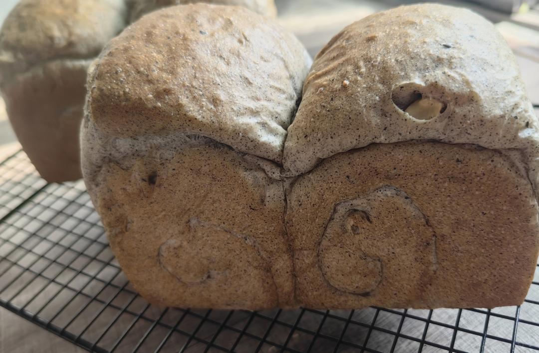 养生黑芝麻核桃吐司