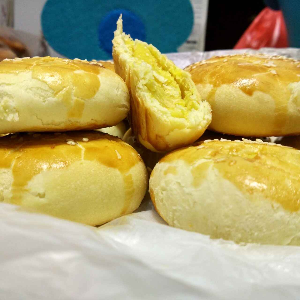 酥皮绿豆饼   酥得掉渣渣
