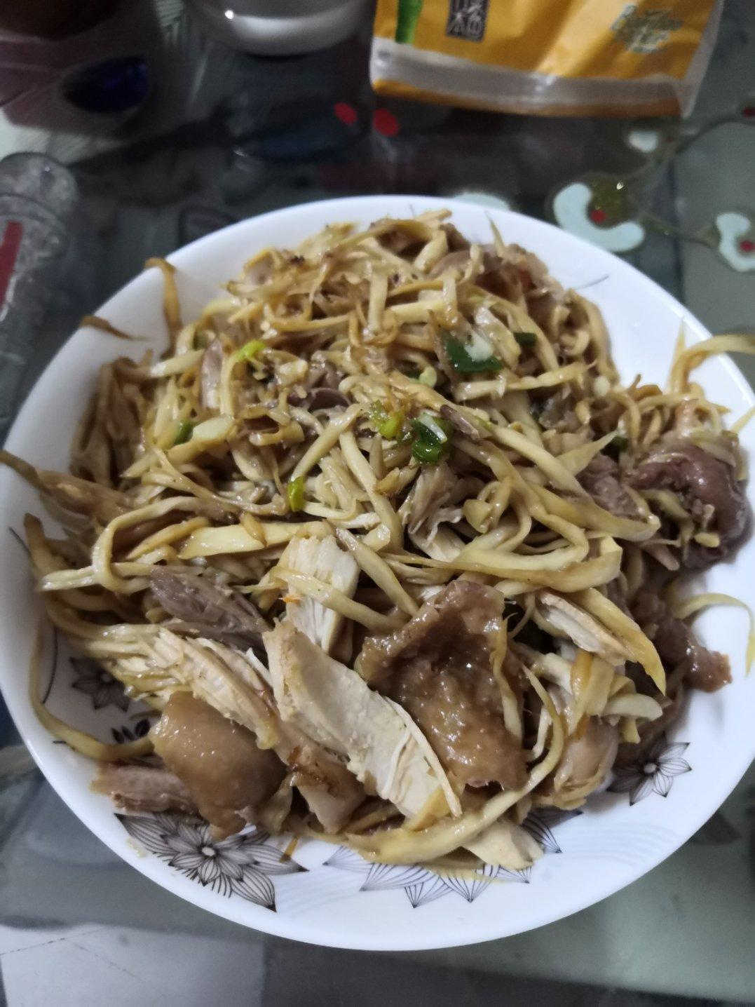干煸手撕杏鲍菇