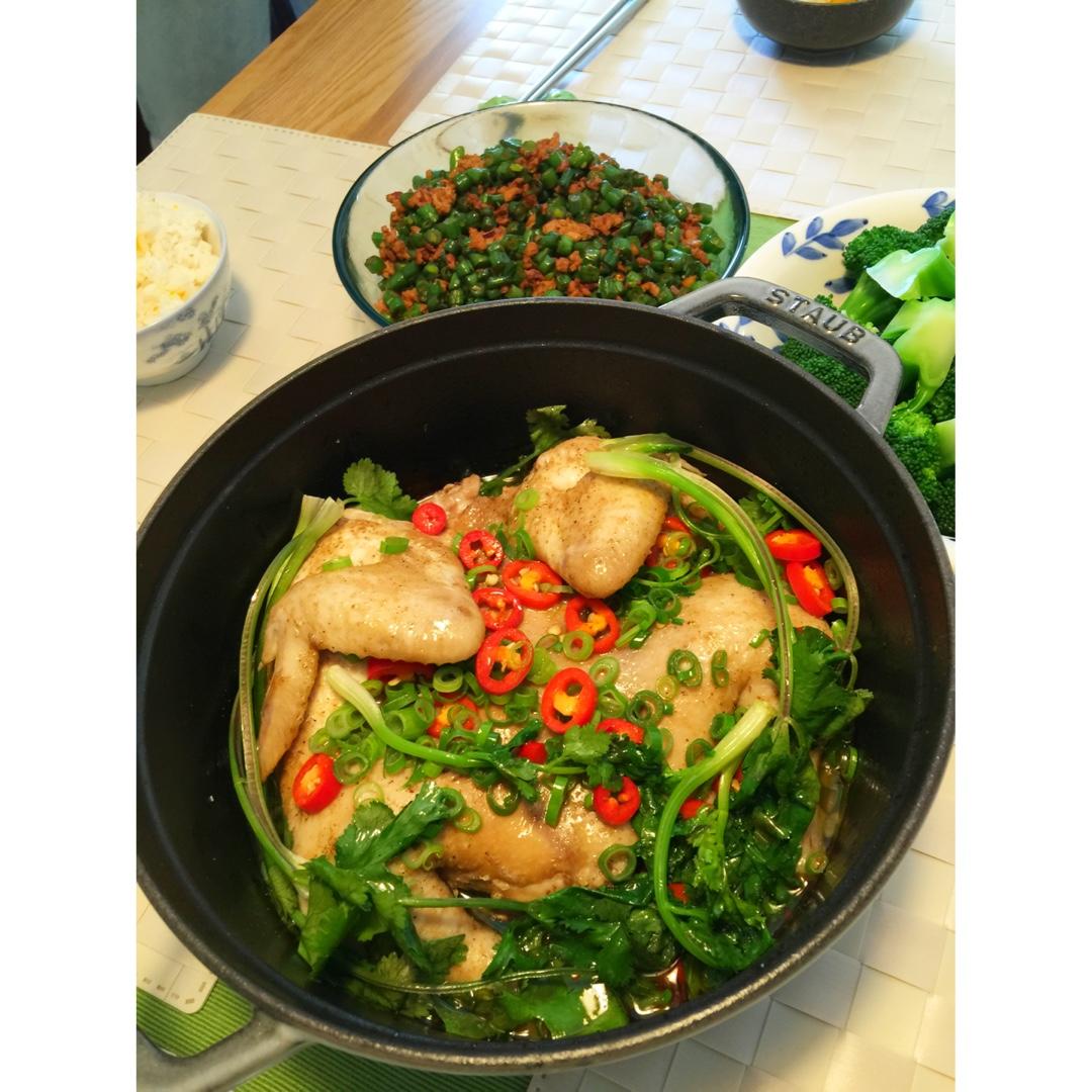 无水葱油鸡｜美食台