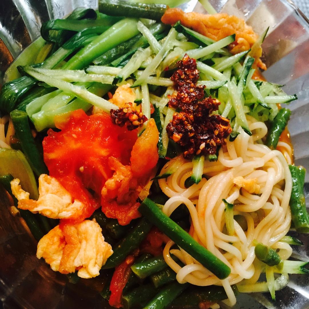 简简单单321做的鸡蛋凉面