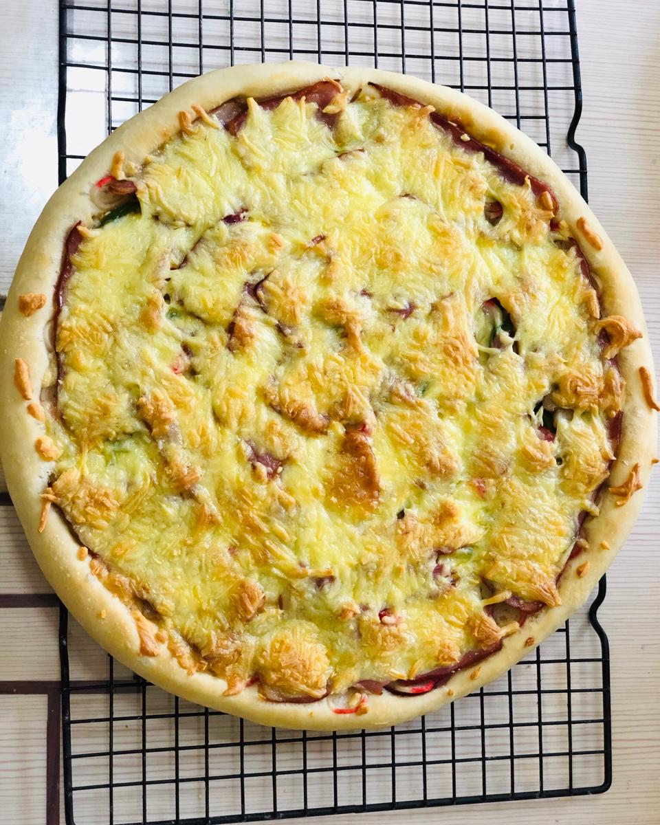 详细配方 节日必备巨大的12寸超豪华至尊披萨(厚底)