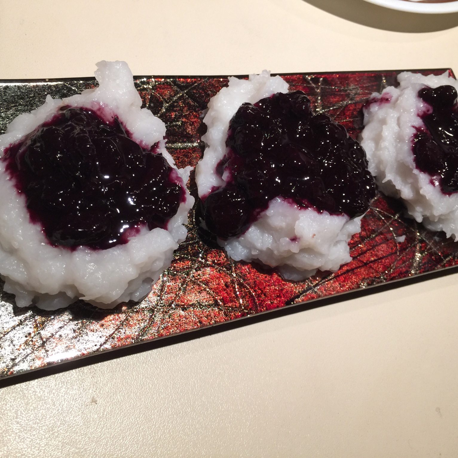 蓝莓山药泥