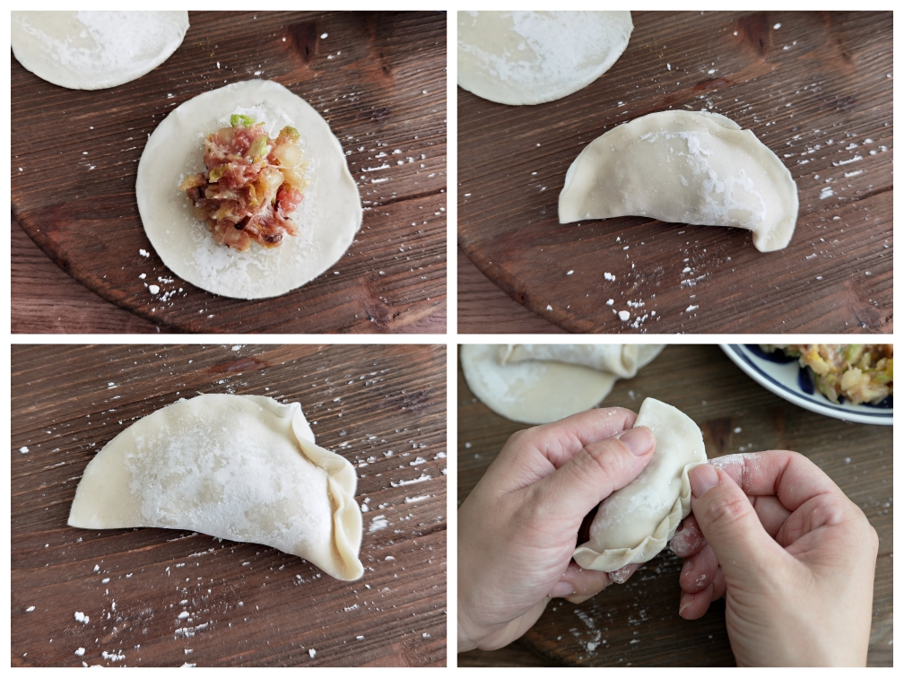 饺子的经典‼️鲜美白菜猪肉水饺（附3种基础包法）的做法 步骤11