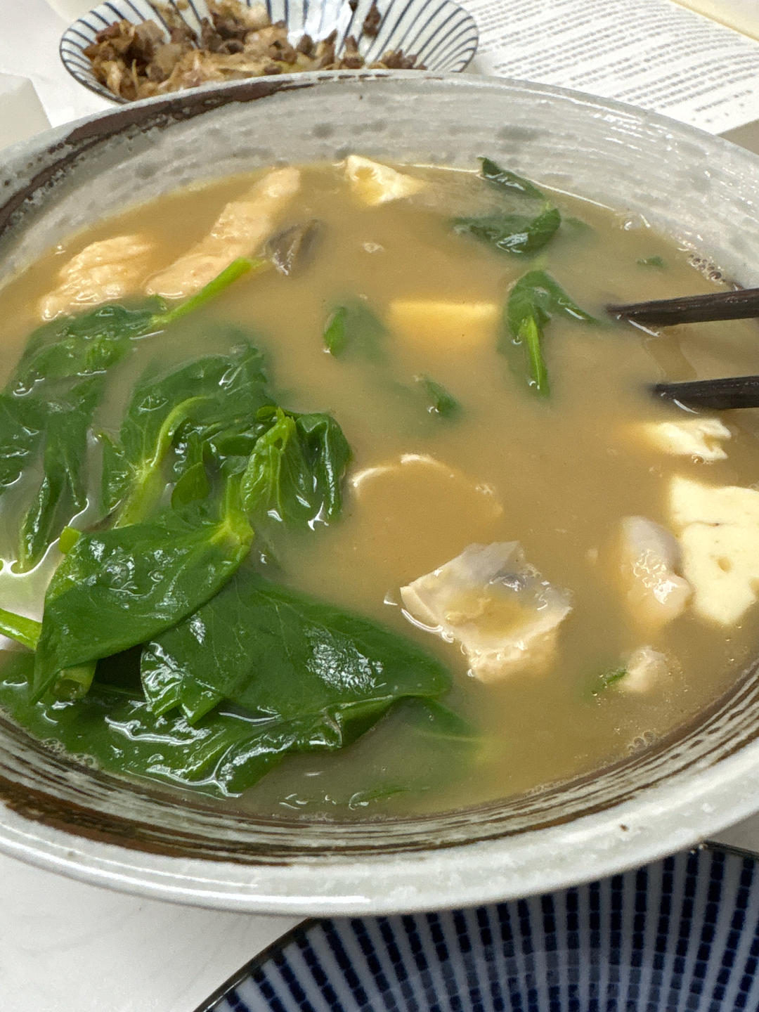 咸蛋皮蛋上汤豆苗一人食/咸蛋腐乳风味