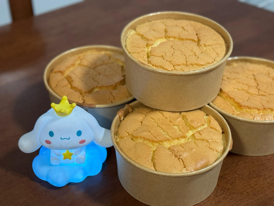 超柔软6寸戚风蛋糕(附8寸配方)零失败 超详细‼️含操作视频