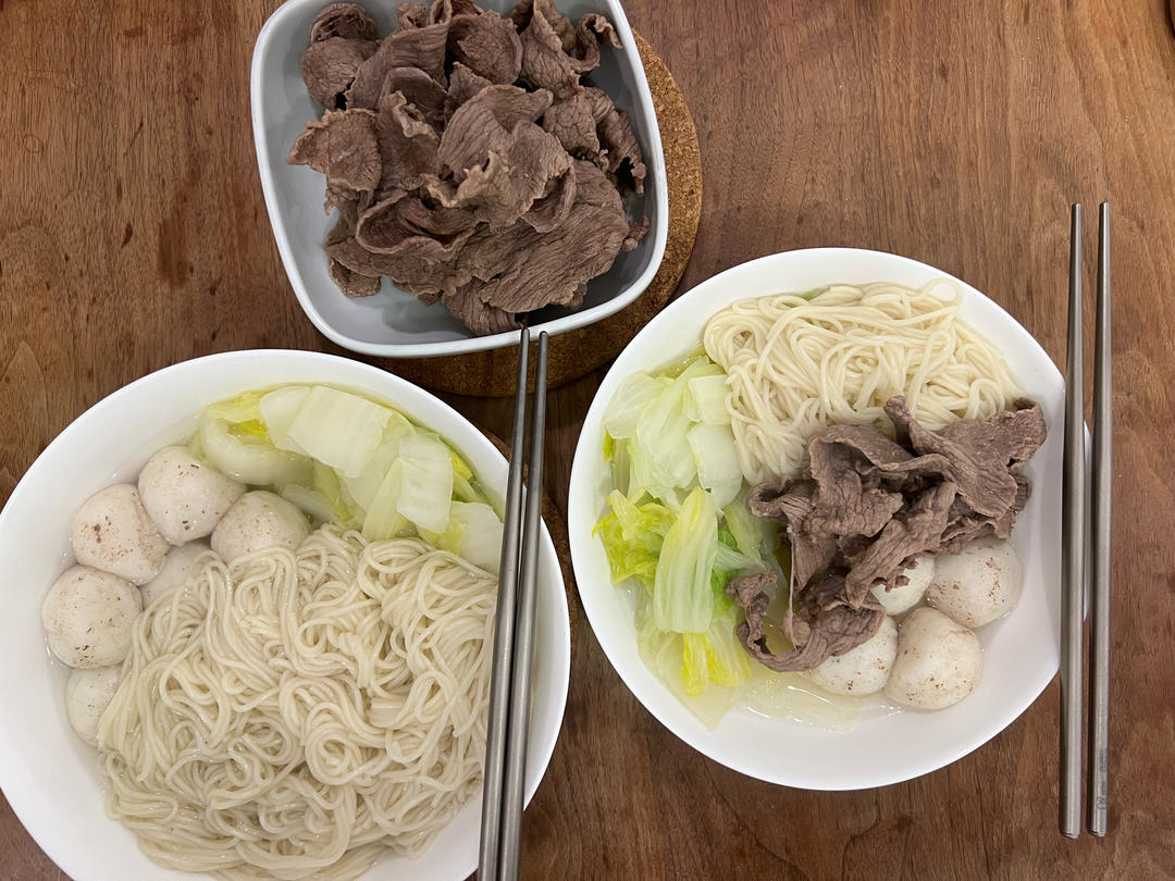 快手又鲜美的鱼丸面