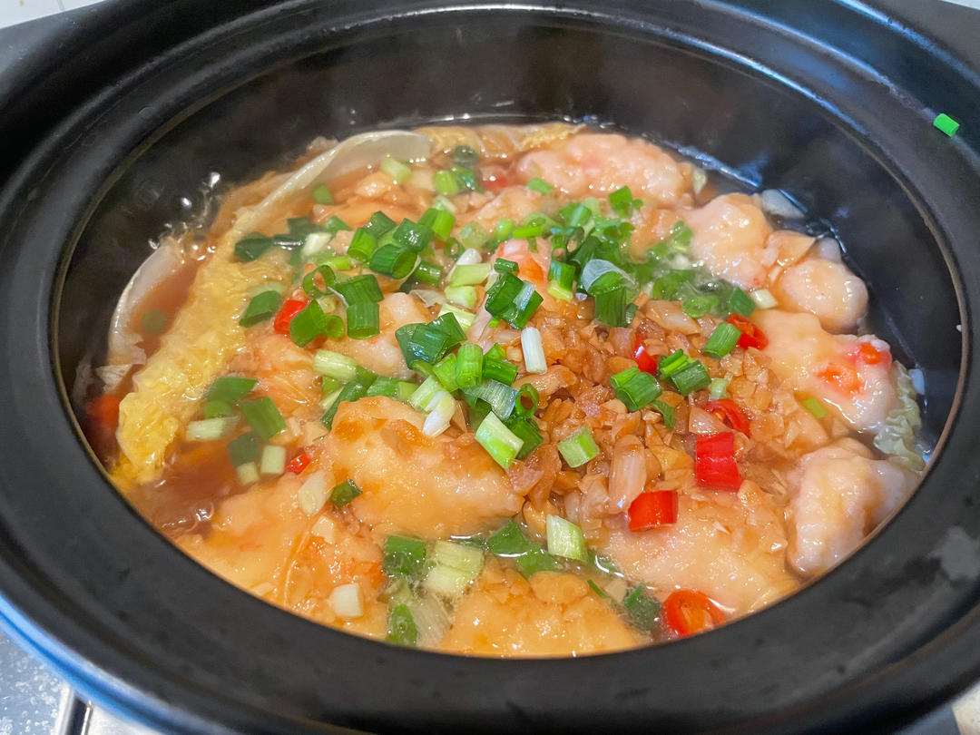蒜蓉虾滑煲