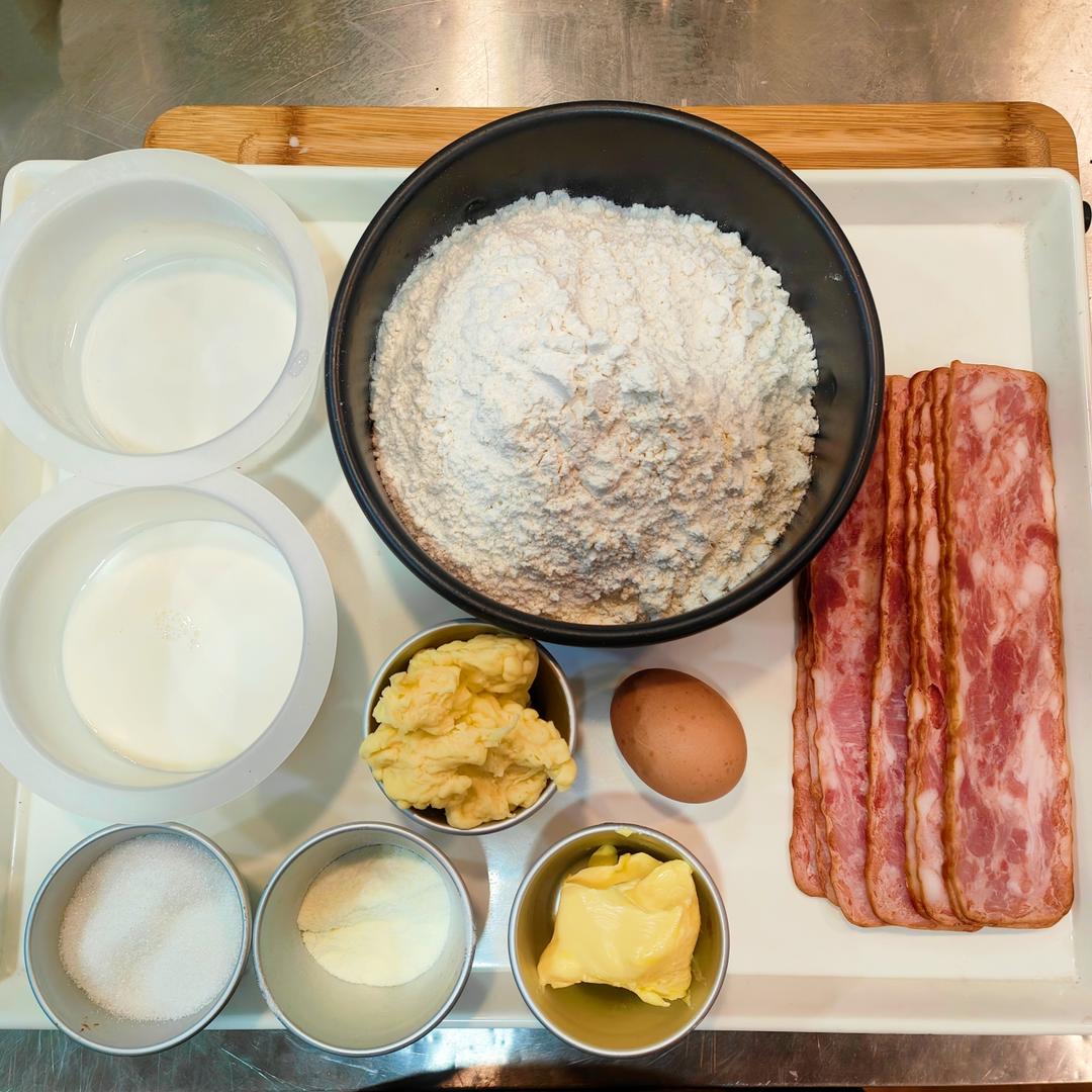 纯奶手撕吐司的做法 步骤1