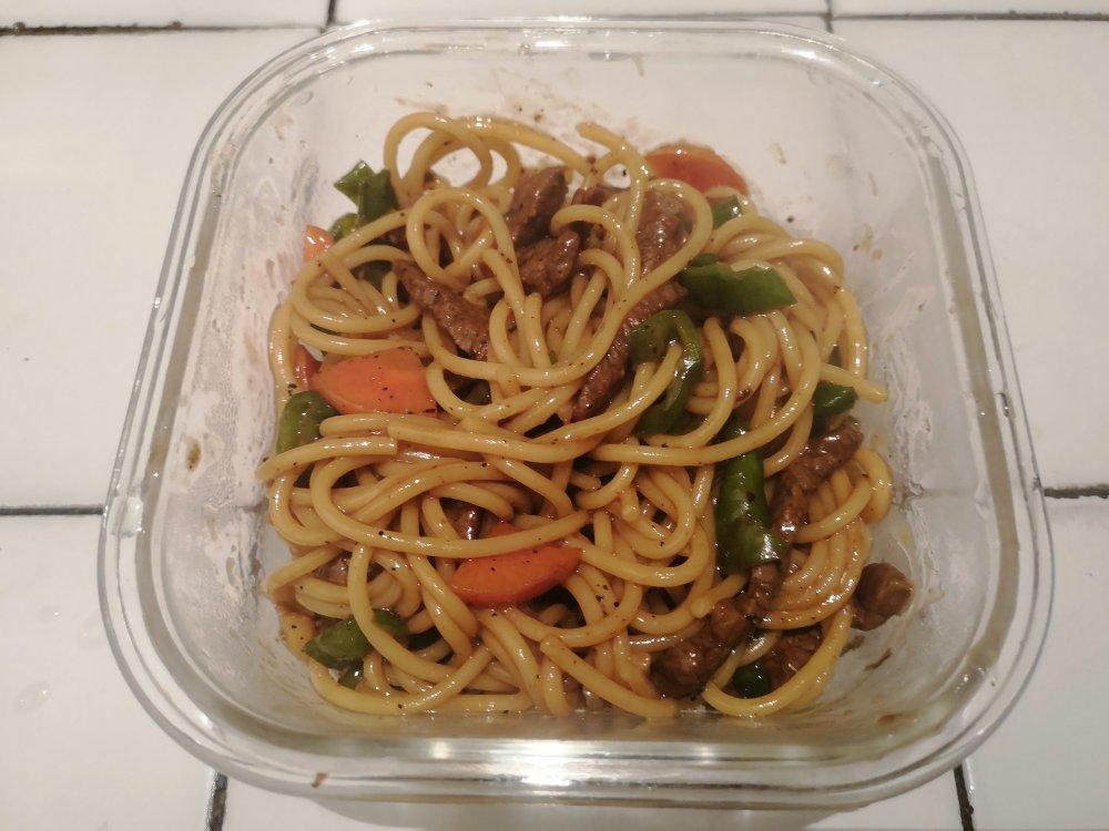 比餐厅好吃的黑椒牛柳意面🍝零失败简单教程