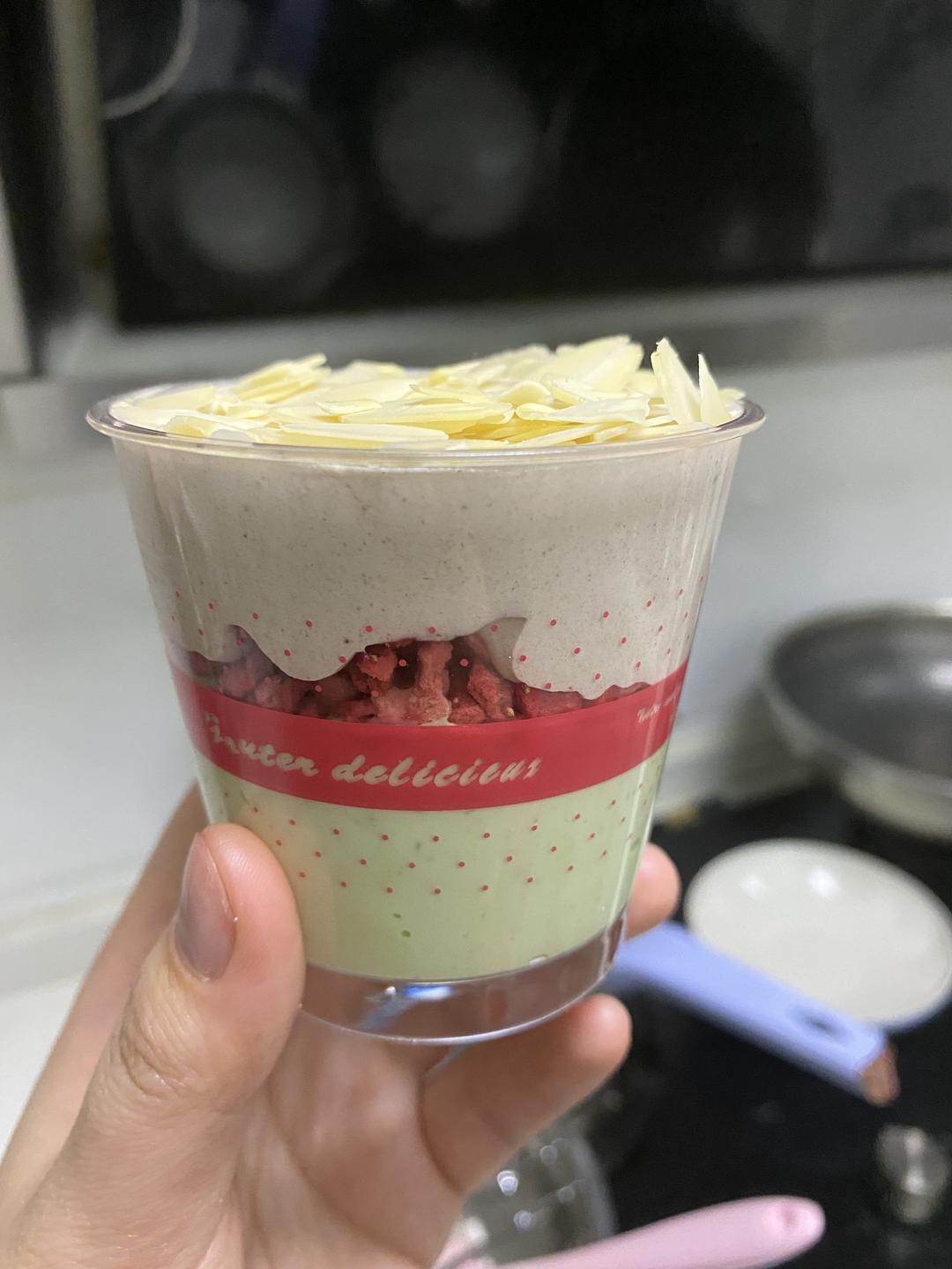 生酮多味冰淇淋 可可味抹茶味草莓味杏仁巴旦木