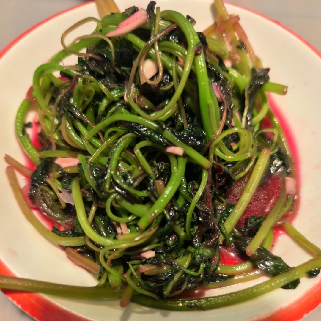 清炒红苋菜（简单菜也有窍门，一看就明白）