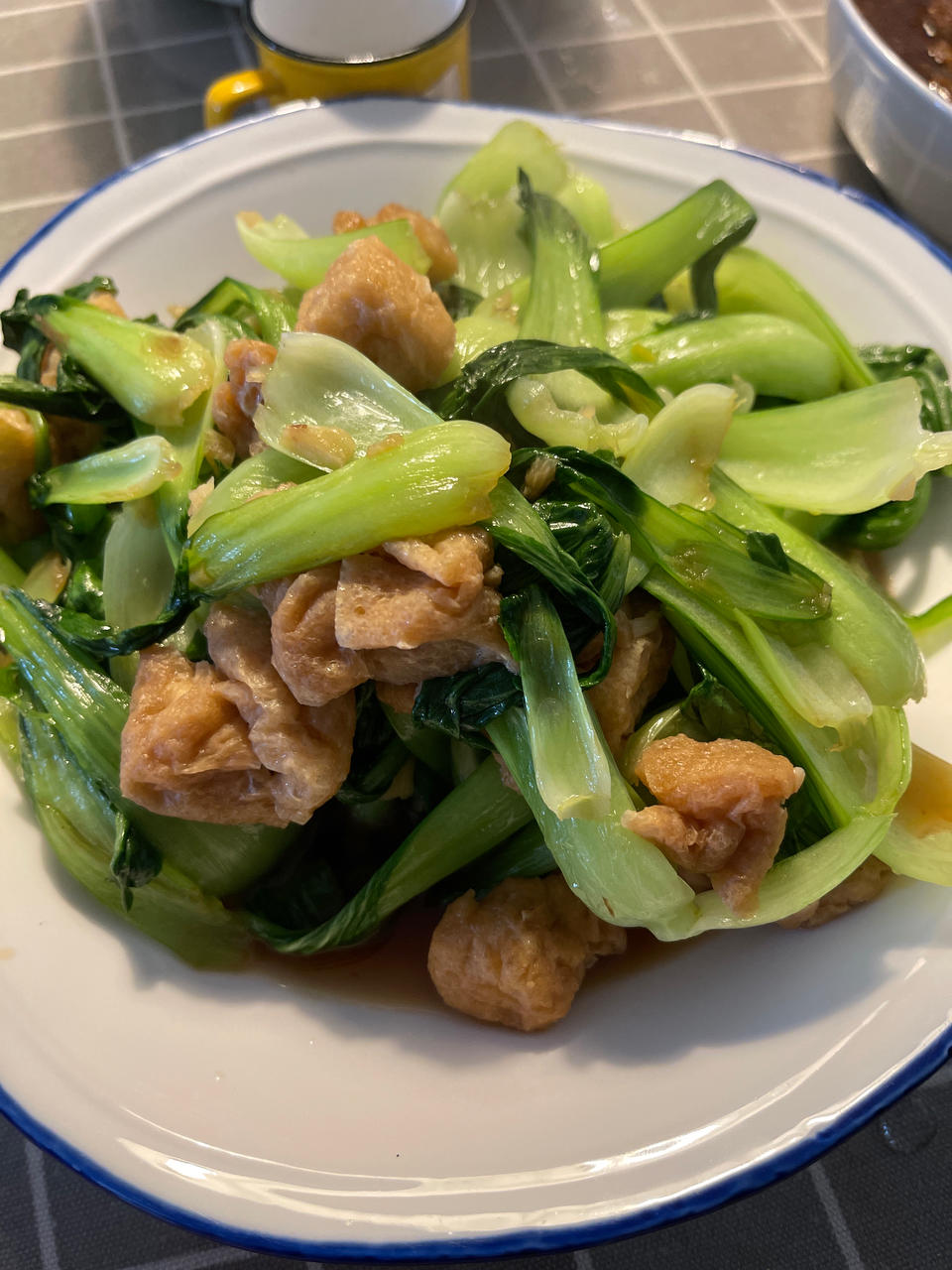 青菜油豆腐