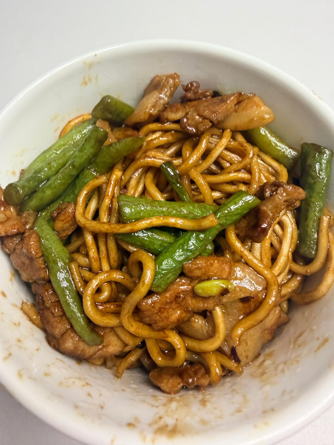 豆角肉焖面