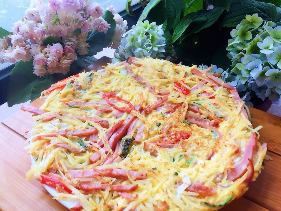 【早餐土豆鸡蛋饼】