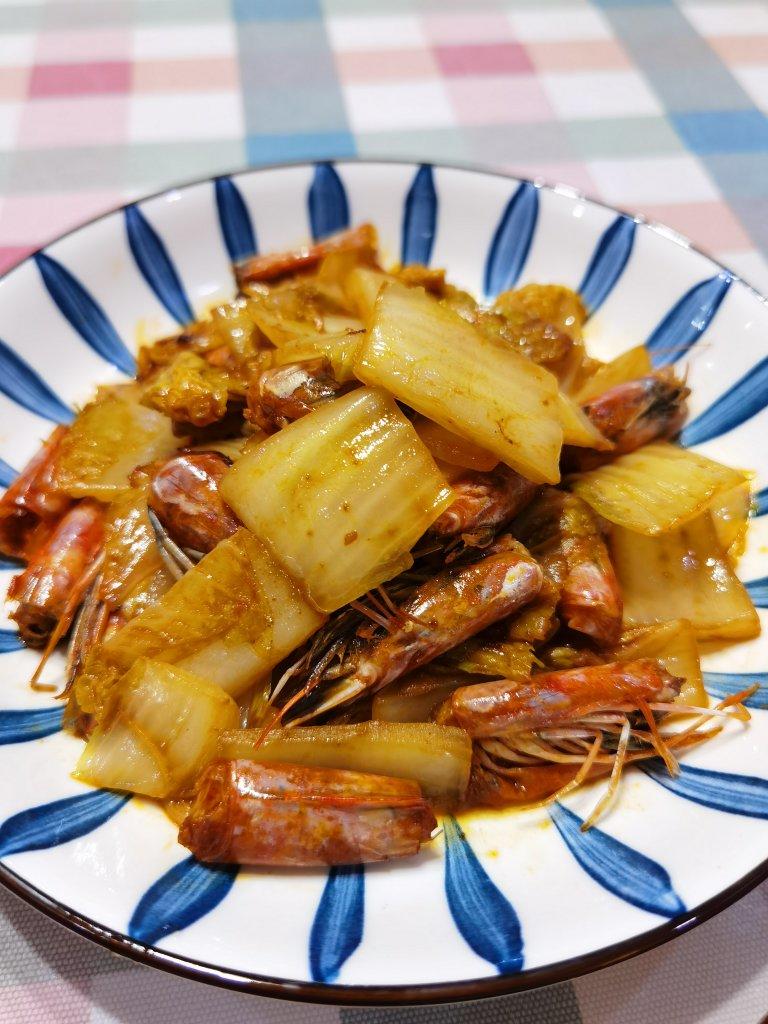 虾头炒大白菜