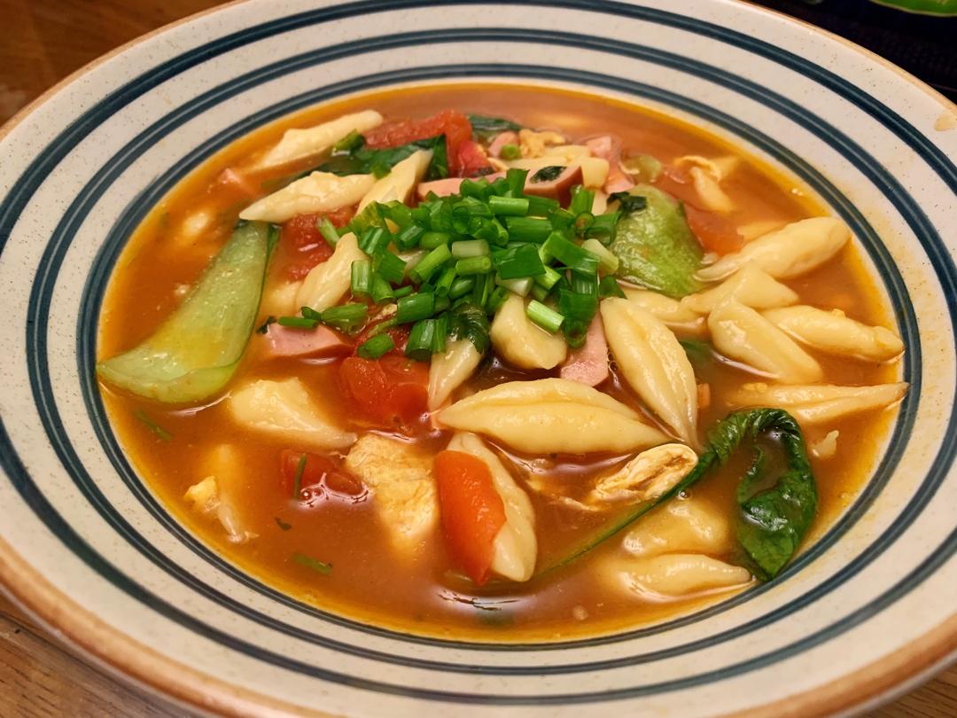 续染做的连着3天儿子都点名要吃的晚餐剪刀面