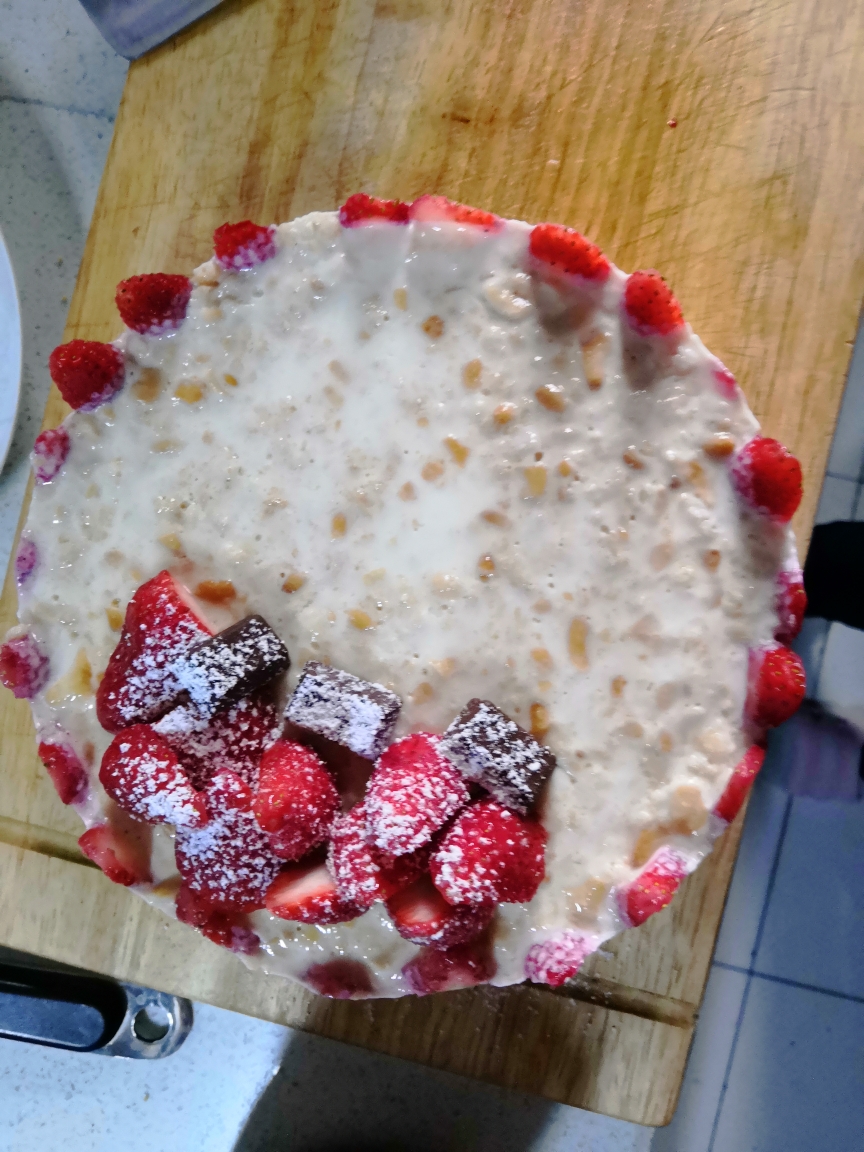 不用烤箱的草莓🍓蛋糕的做法