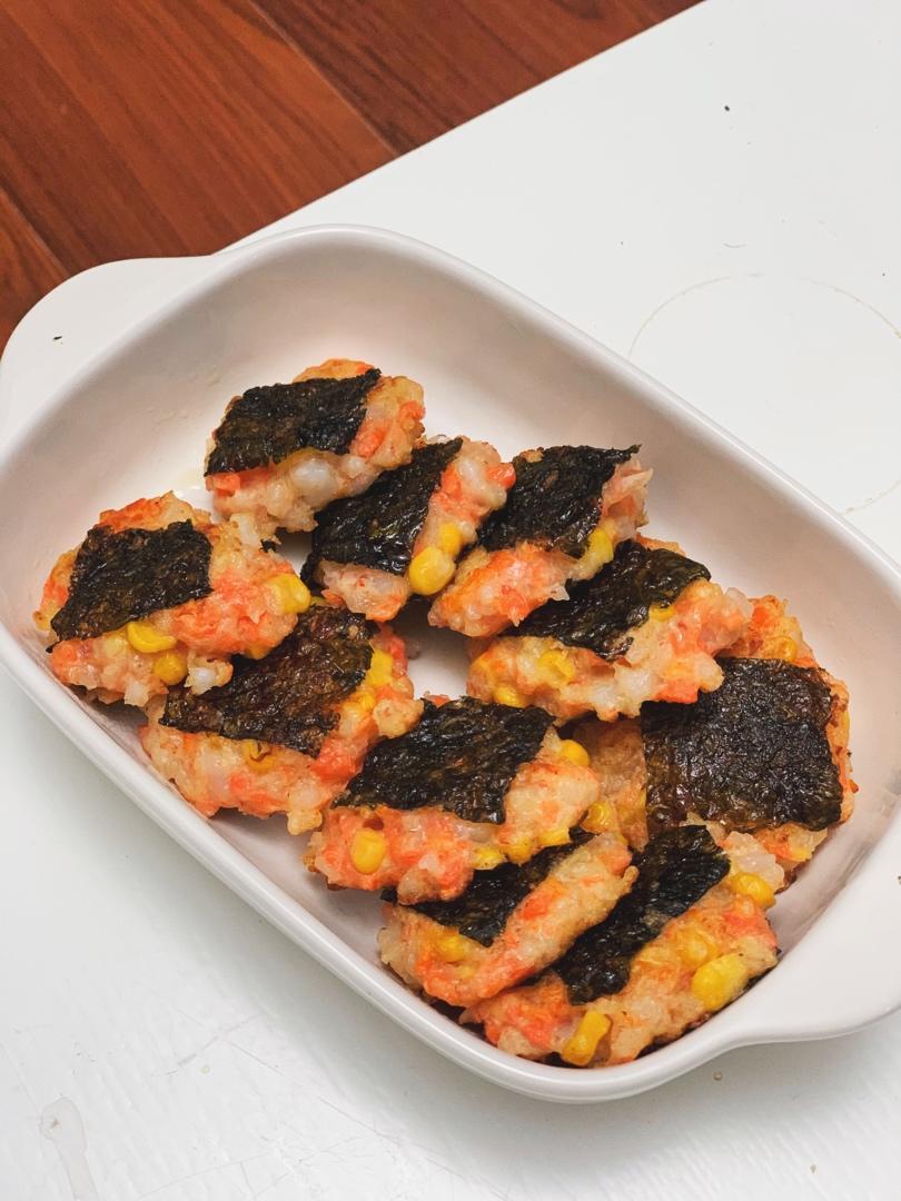 虾泥胡萝卜饼