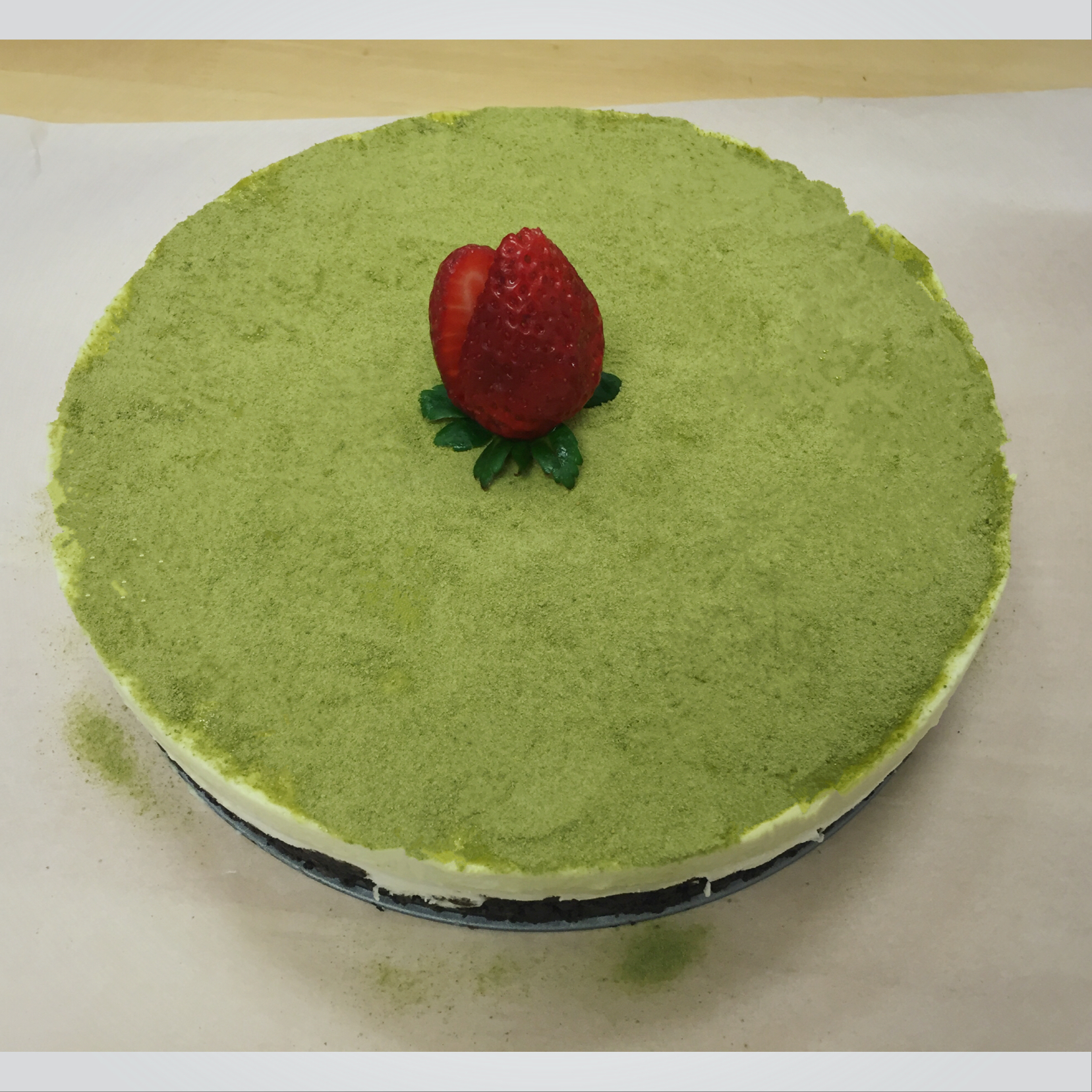 抹茶可可三色慕斯