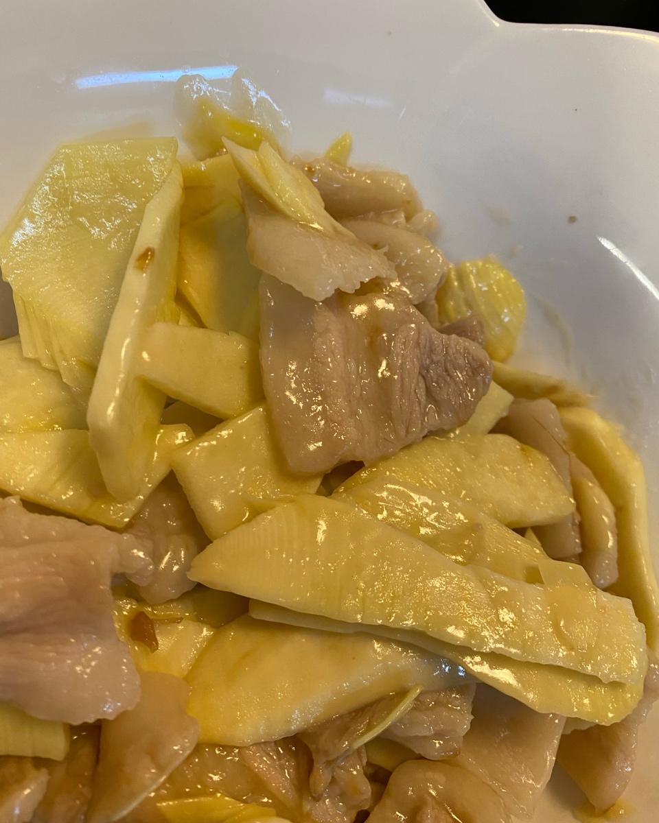 冬笋炒五花肉