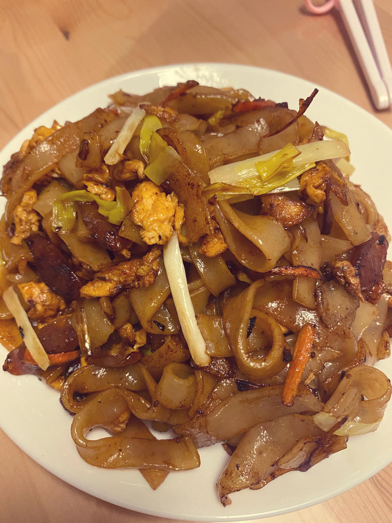 一次就成功的鸡蛋炒河粉