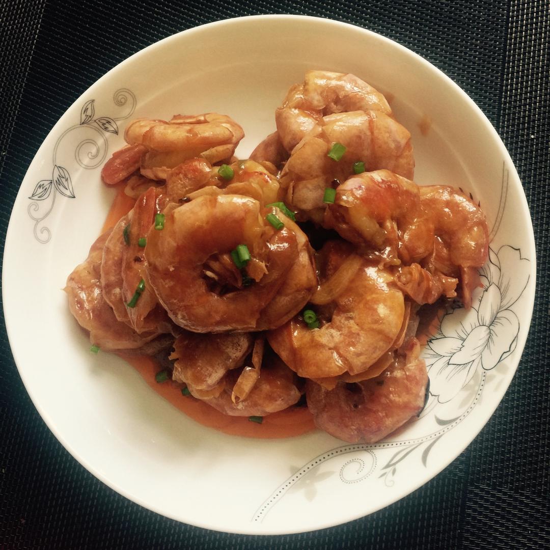 十分钟做好吃的红烧大虾