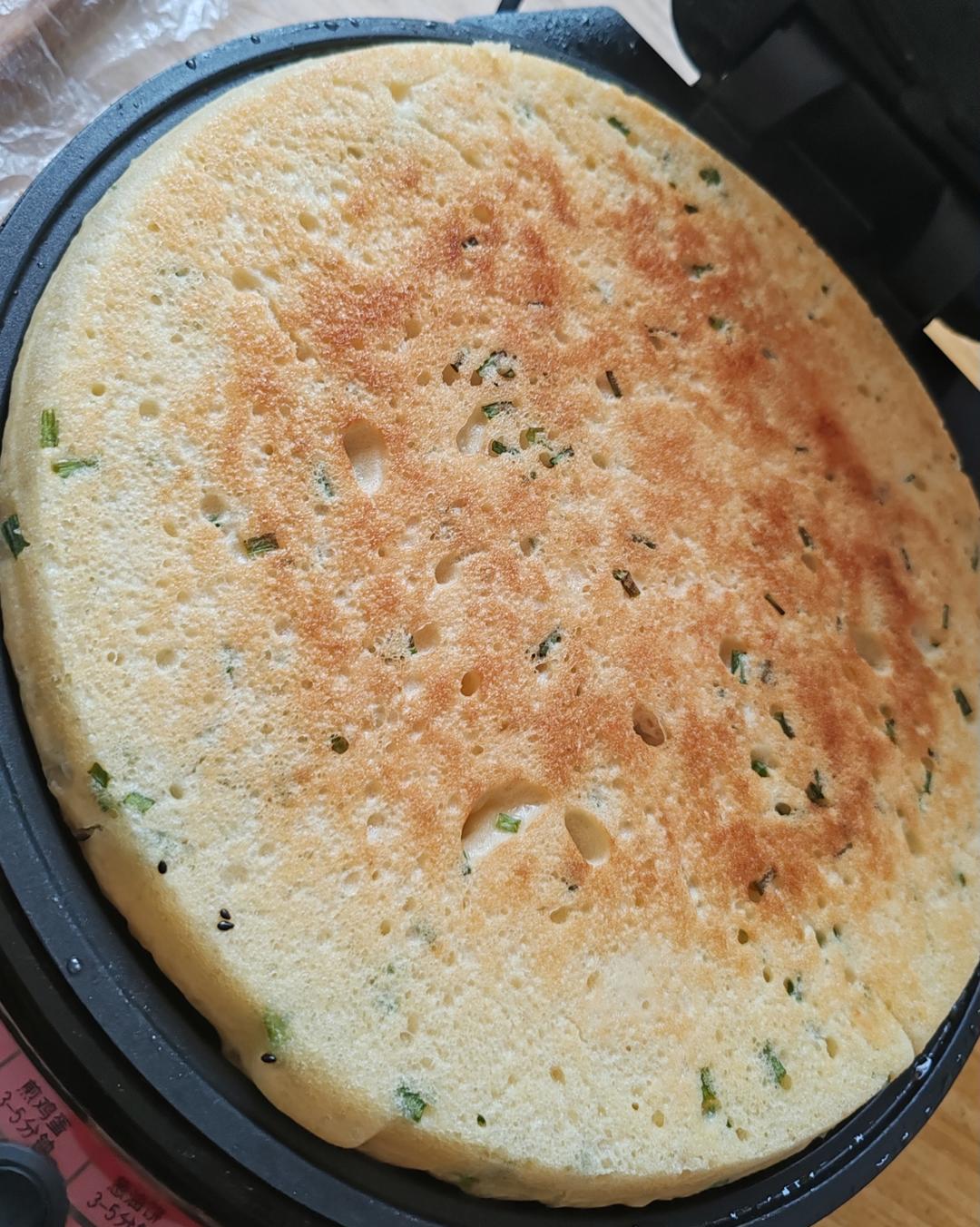 手不沾面做发面大饼