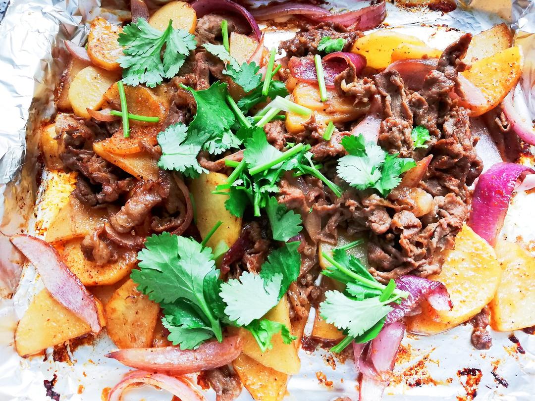 土豆洋葱烤牛肉