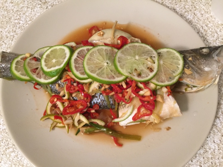 泰式青柠檬蒸鱼