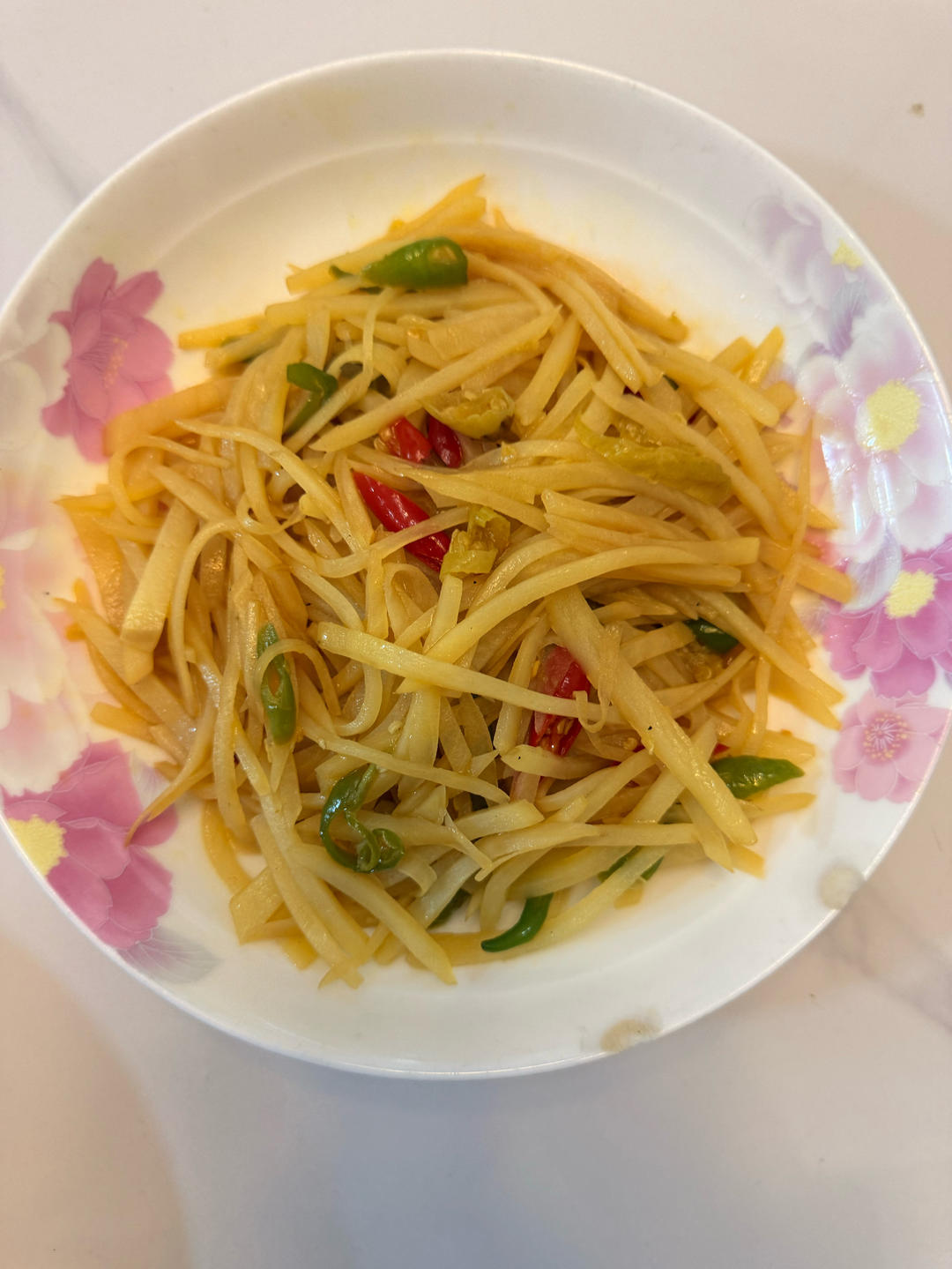 酸辣土豆丝的家常做法 超级下饭