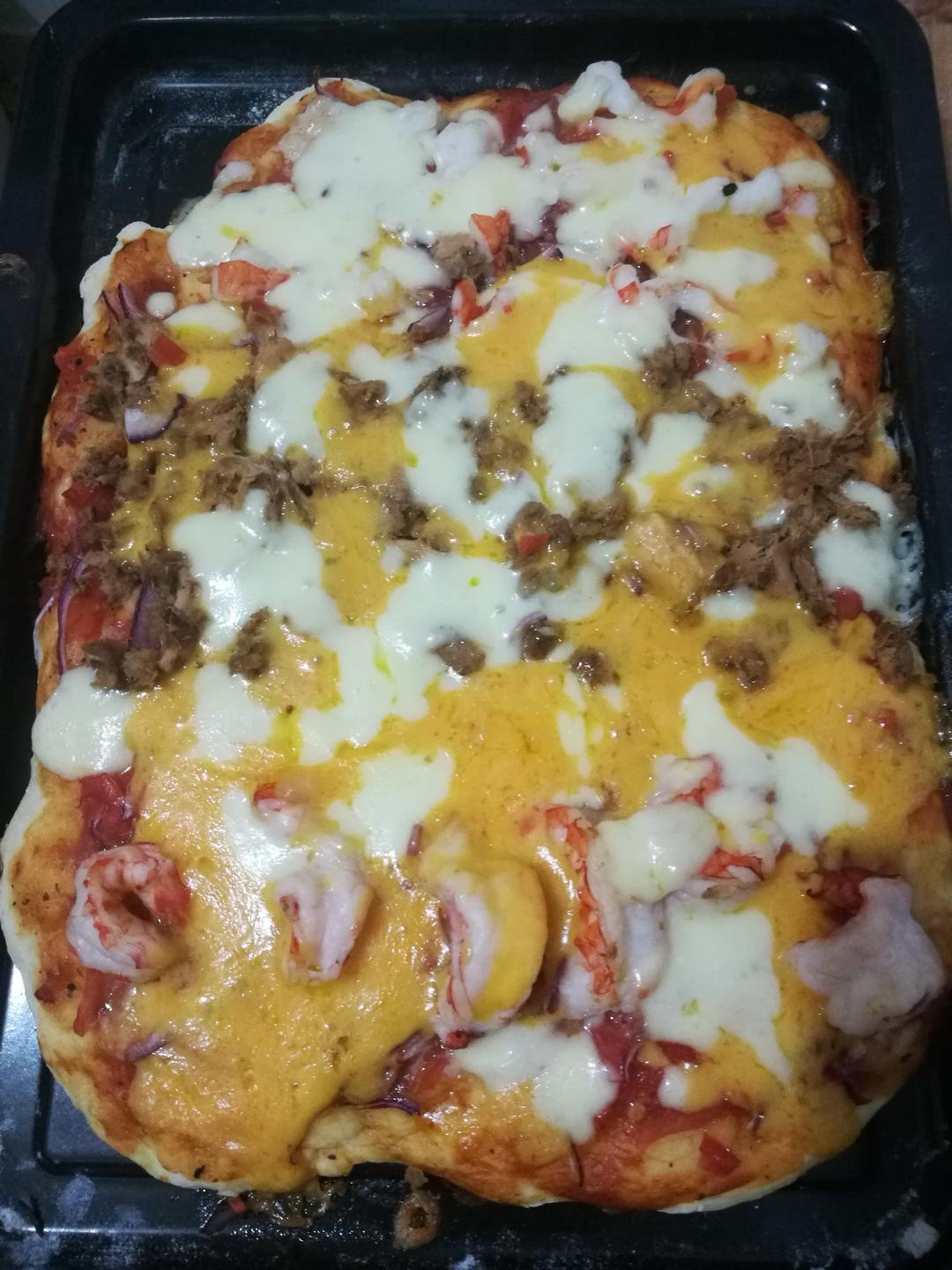 不用酵母的披萨底 No Yeast Pizza Dough