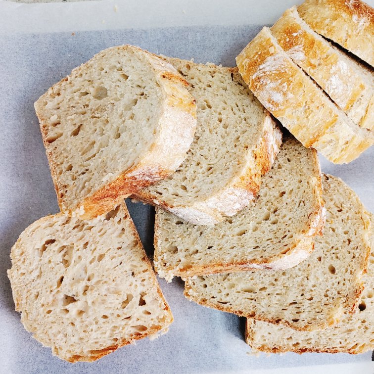 低温发酵免揉面法式乡村面包(French country bread)