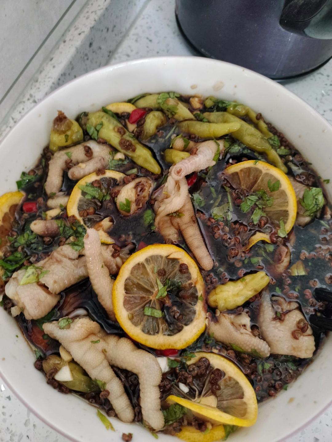 柠檬泡椒鸡爪￨超开胃