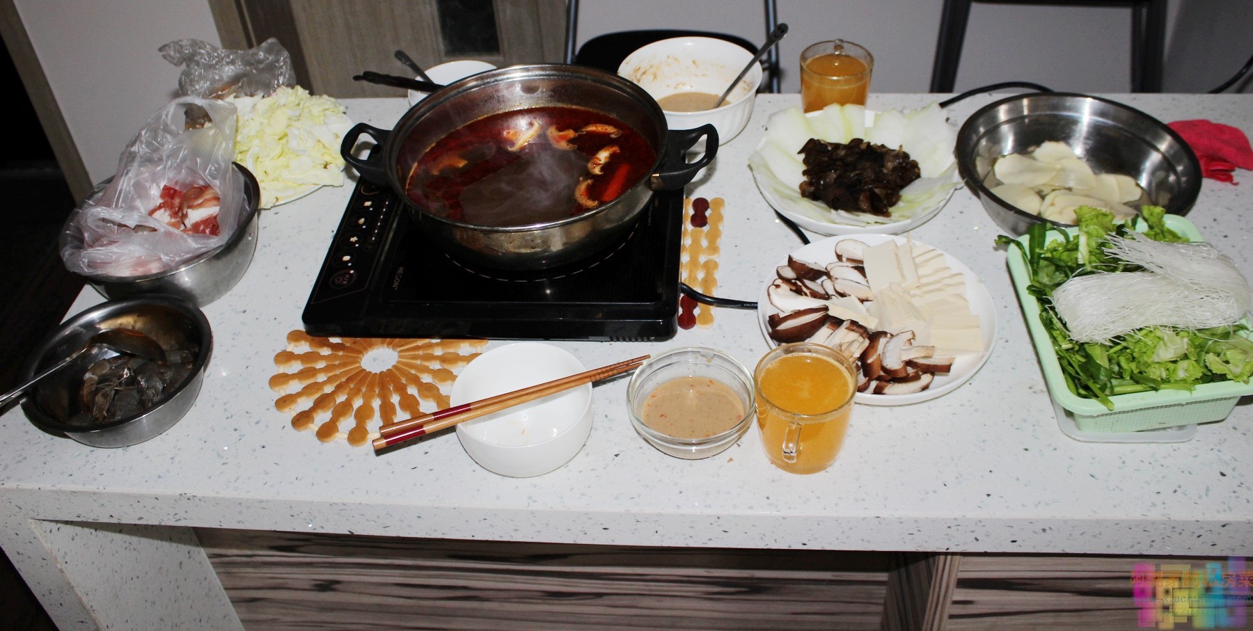 自制麻辣重庆火锅