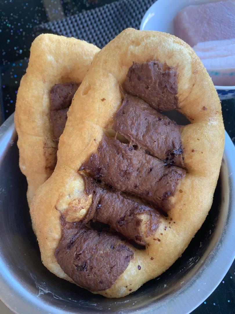 炸油饼、糖油饼