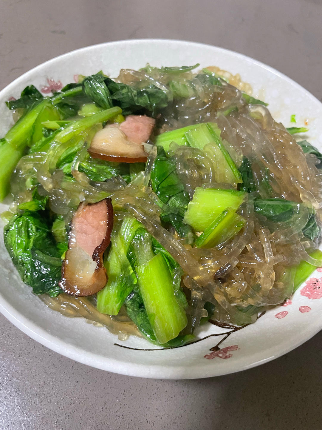肉末粉丝小白菜