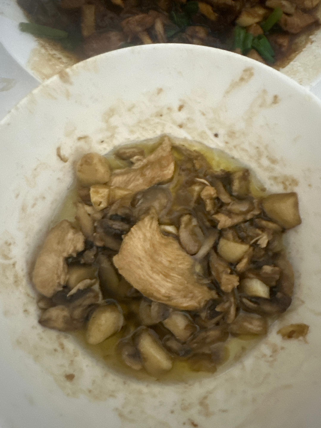 口蘑鸡胸肉，鲜味减脂餐