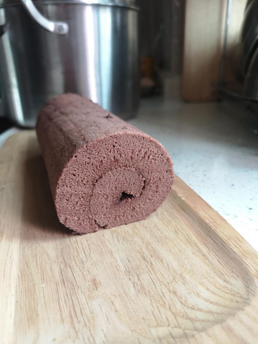 可可蛋糕卷🍰巧克力香缇奶油夹心