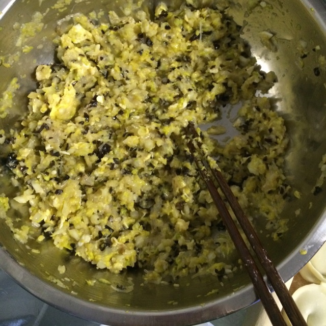 白菜鸡蛋饺子