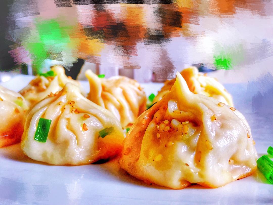 饺子皮版生煎包