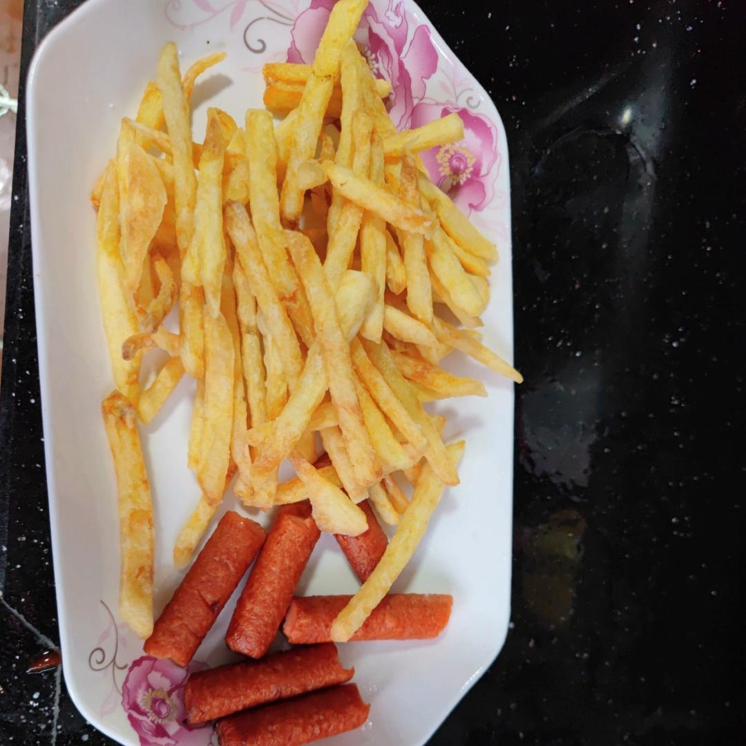 最简单炸薯条，比买的还好吃