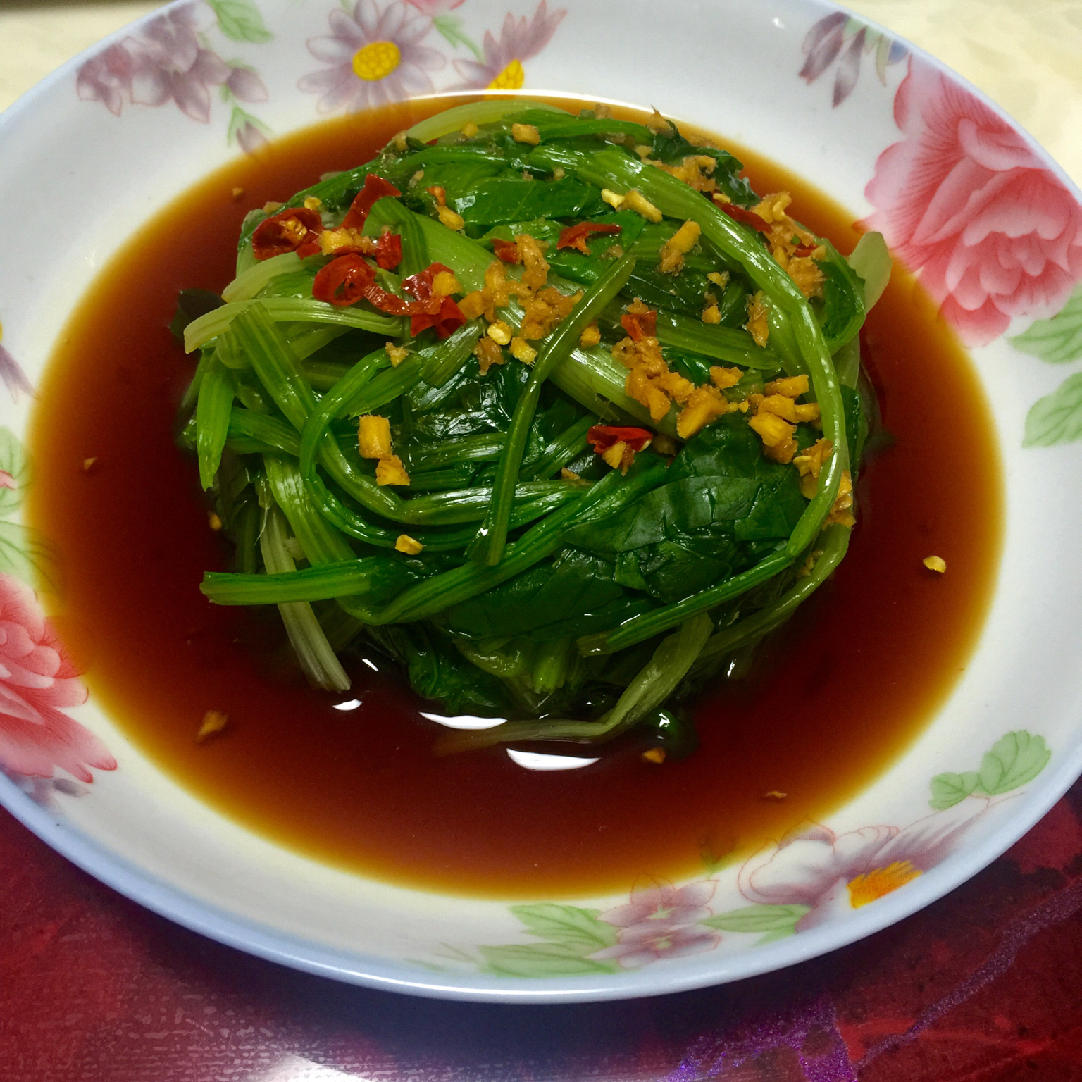 姜汁菠菜