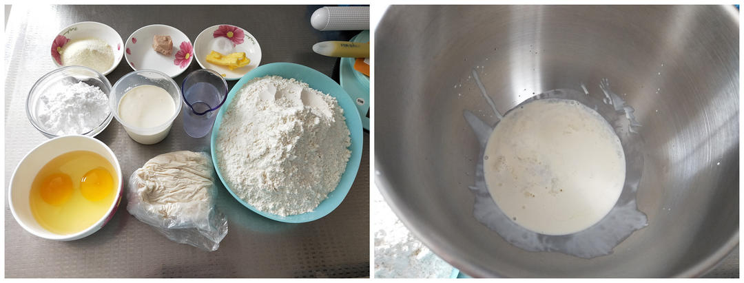 纯奶手撕吐司的做法 步骤1